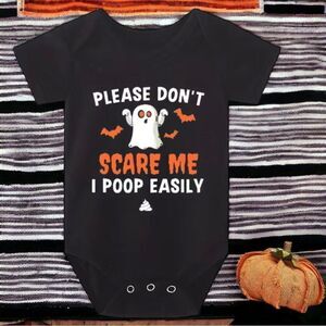 Boutique Black Halloween Snap Bodysuit